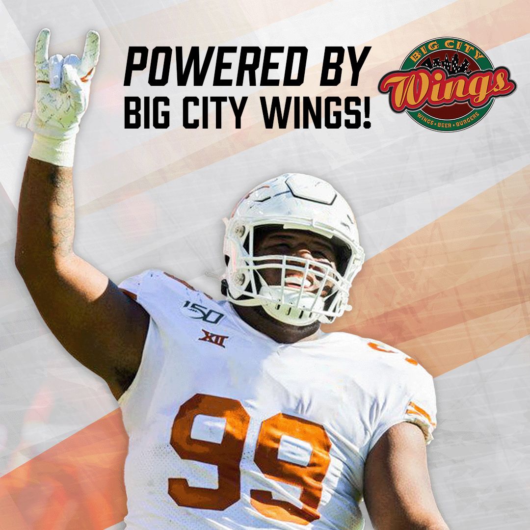 Houston's Wing Joint, Big City Wings, Partners with Texas Longhorn Defensive Lineman Keondre Coburn