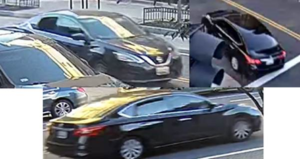 Three men shot in northwest dc, suspects' vehicle caught on camera