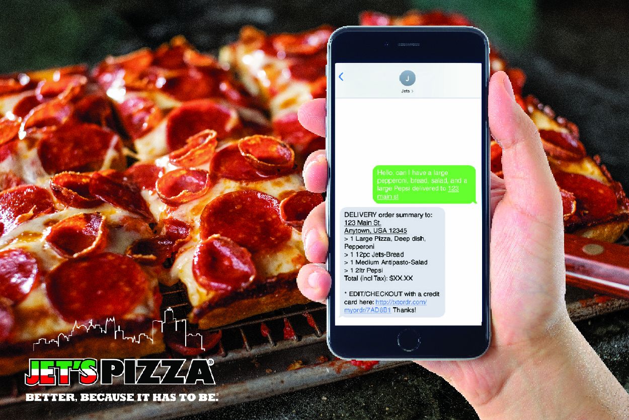 Jet's Pizza Tops Over 2 Million Text Orders Placed