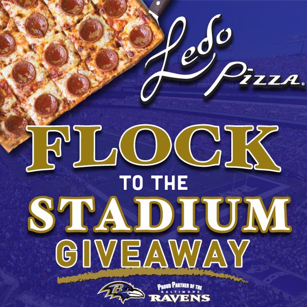 Ledo Pizza Supports Baltimore Ravens Through 'Flock to the Stadium' Giveaway