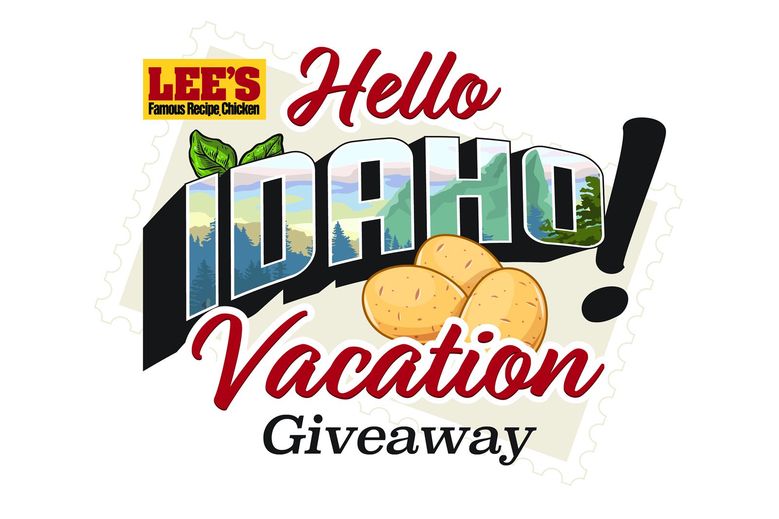 Lee's Famous Recipe Chicken and Idahoan Mashed Potatoes Offer Hello Idaho Vacation Giveaway