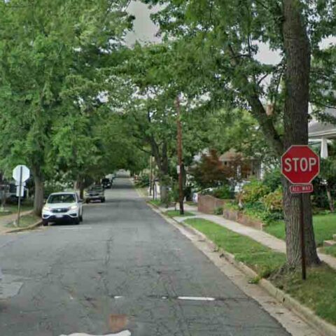Police helicopter over alexandria after early morning shooting - photo licensed by shore news network.