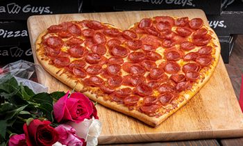 Love is in the Air: Heart-Shaped Pizza is Back at Pizza Guys