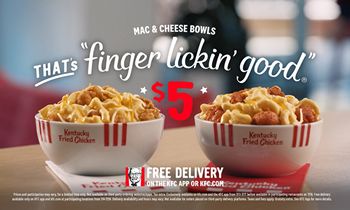 Mac is Back! KFC Brings Back Fan-Favorite Mac & Cheese Bowls for $5 for a Limited Time