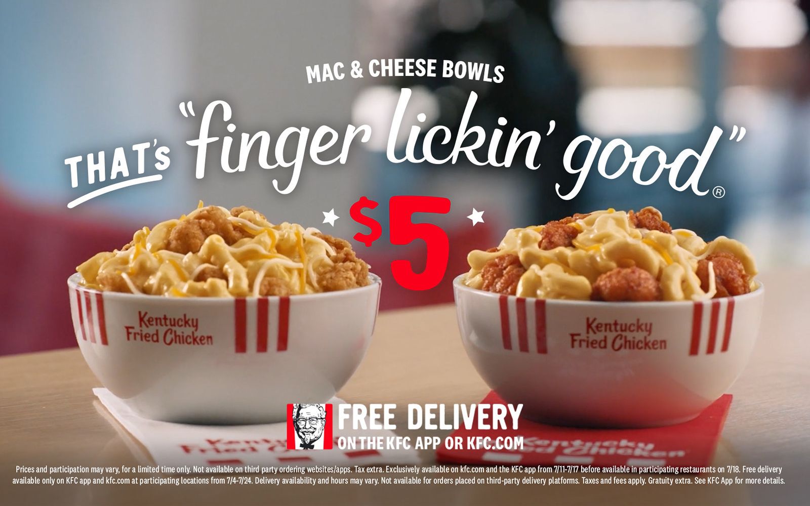 Mac is Back! KFC Brings Back Fan-Favorite Mac & Cheese Bowls for $5 for a Limited Time