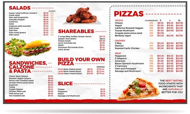 Menu Design Group Launches New Pizzeria Digital Menu Board Solutions