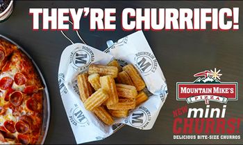 Mountain Mike’s Pizza Adds Delicious Bite Size Churros to Menu for a Limited Time