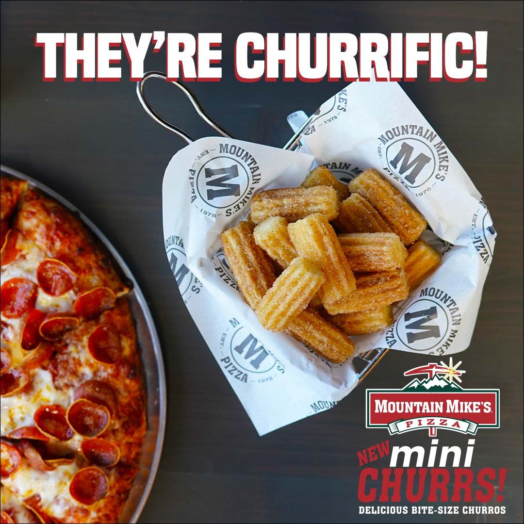 Mountain Mike's Pizza Adds Delicious Bite Size Churros to Menu for a Limited Time