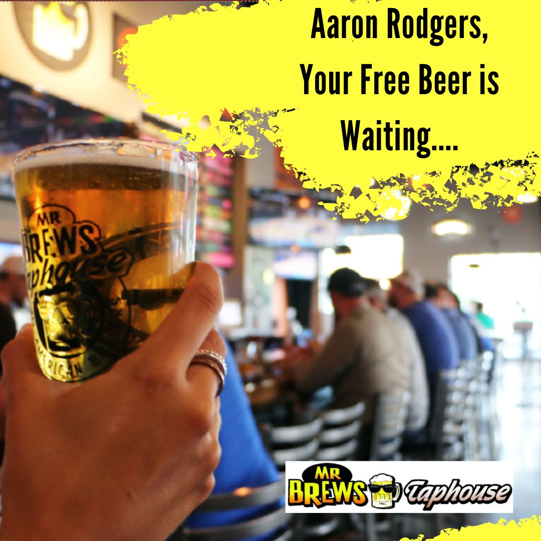 Mr Brews Taphouse Ready to Fulfill Lifetime Offer to Aaron Rodgers