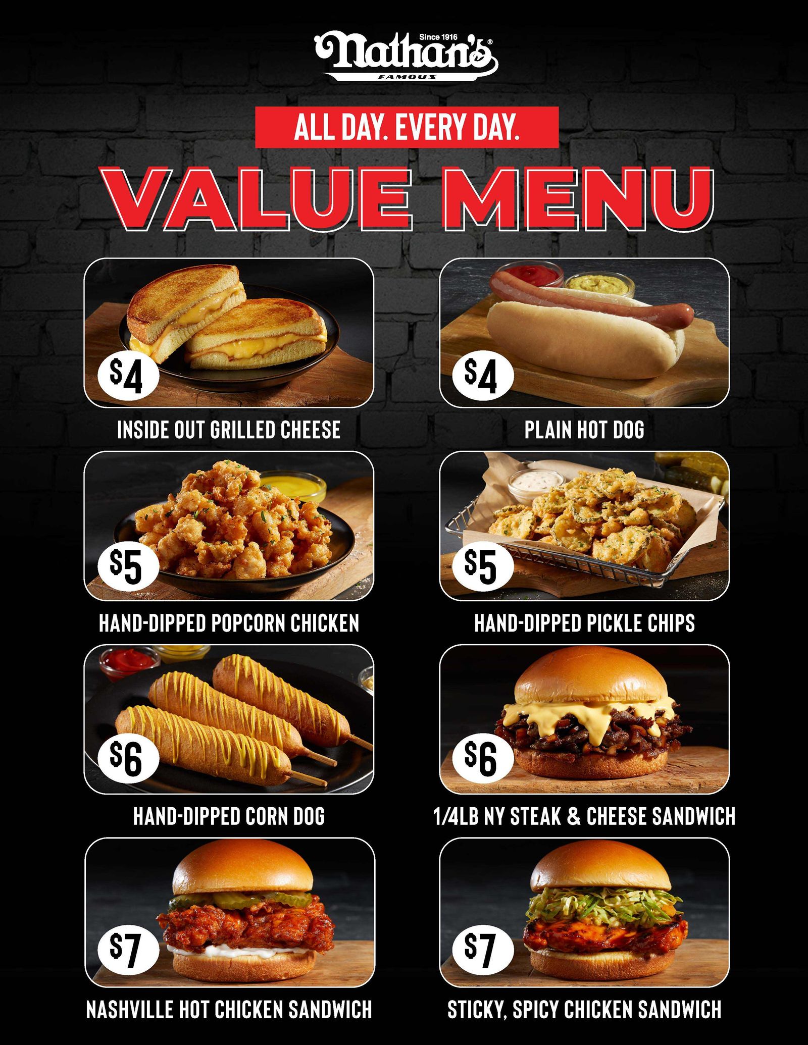 Nathan's Famous Launches Value Menu Featuring Old Favorites and New Items