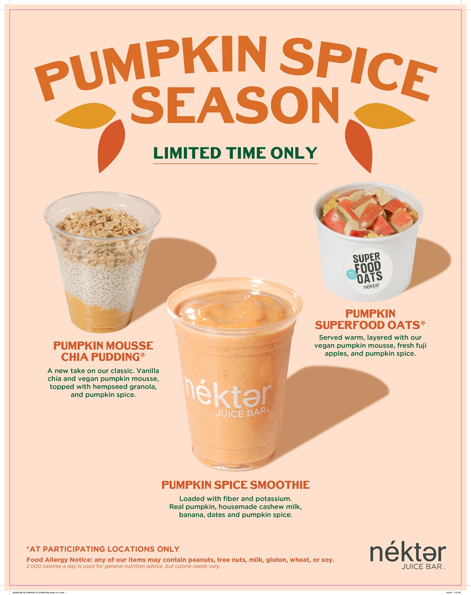 Nékter Juice Bar Gives 'Em Pumpkin to Talk About