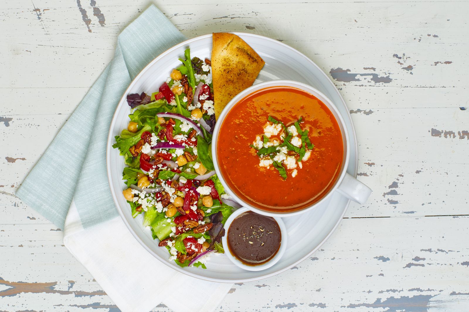 New Cheesy Chutney Melt Compliments Robust Soup Favorite At Taziki's