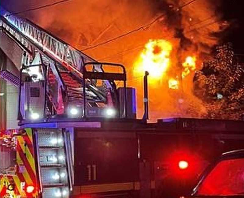 Fire displaces seven from home in Newark