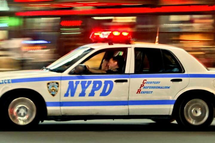 NYPD officers responding to emergency call. File photo by Roy Janssen