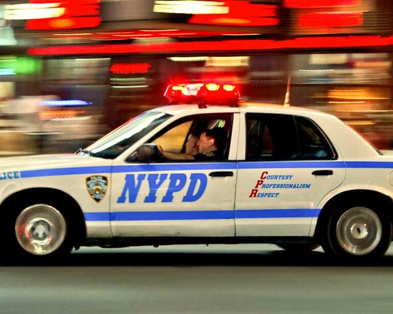 Nypd officers responding to emergency call. File photo by roy janssen