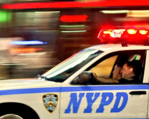 NYPD officers responding to emergency call. File photo by Roy Janssen