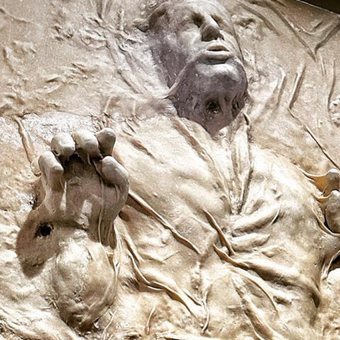 Bakery makes six-foot tall frozen carbonite pan solo made of bread - photo licensed by shore news network.