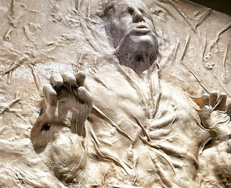 Bakery makes six foot tall frozen carbonite Pan Solo made of bread