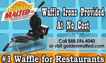 Partner with Golden Malted – Waffle Irons Provided at No Cost