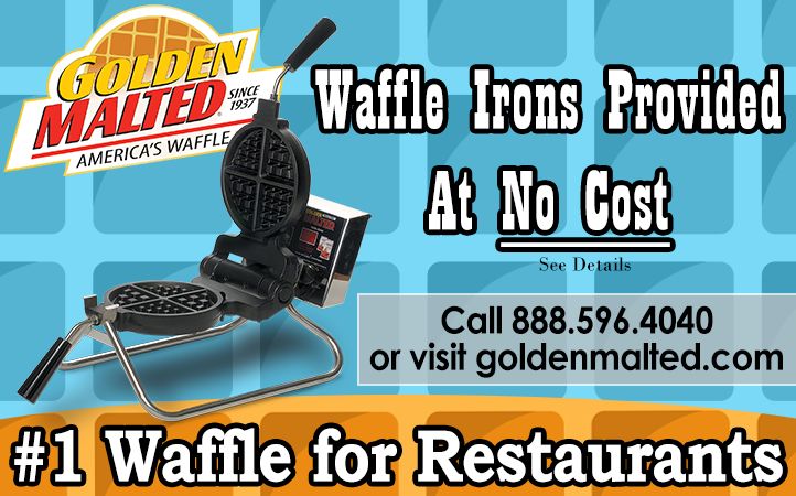 Partner with Golden Malted - Waffle Irons Provided at No Cost