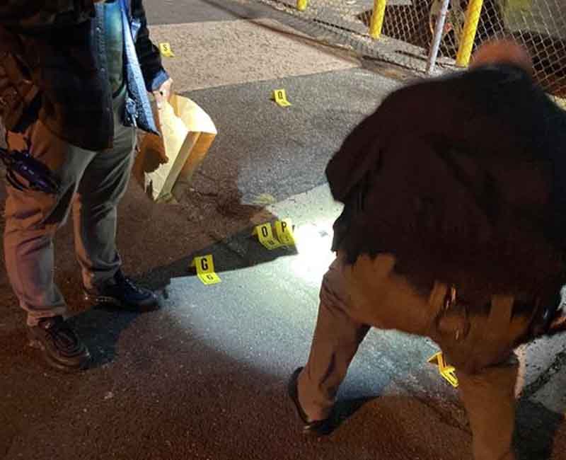 Shooting on 1st Avenue in Paterson. Photo provided to the media by Paterson Police.