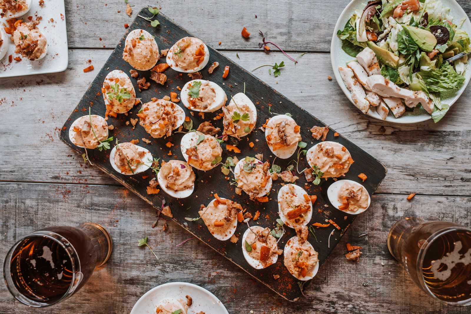 Rock Bottom Deviled Eggs Rock Bottom Launches New Group Catering and Party Pack Menu