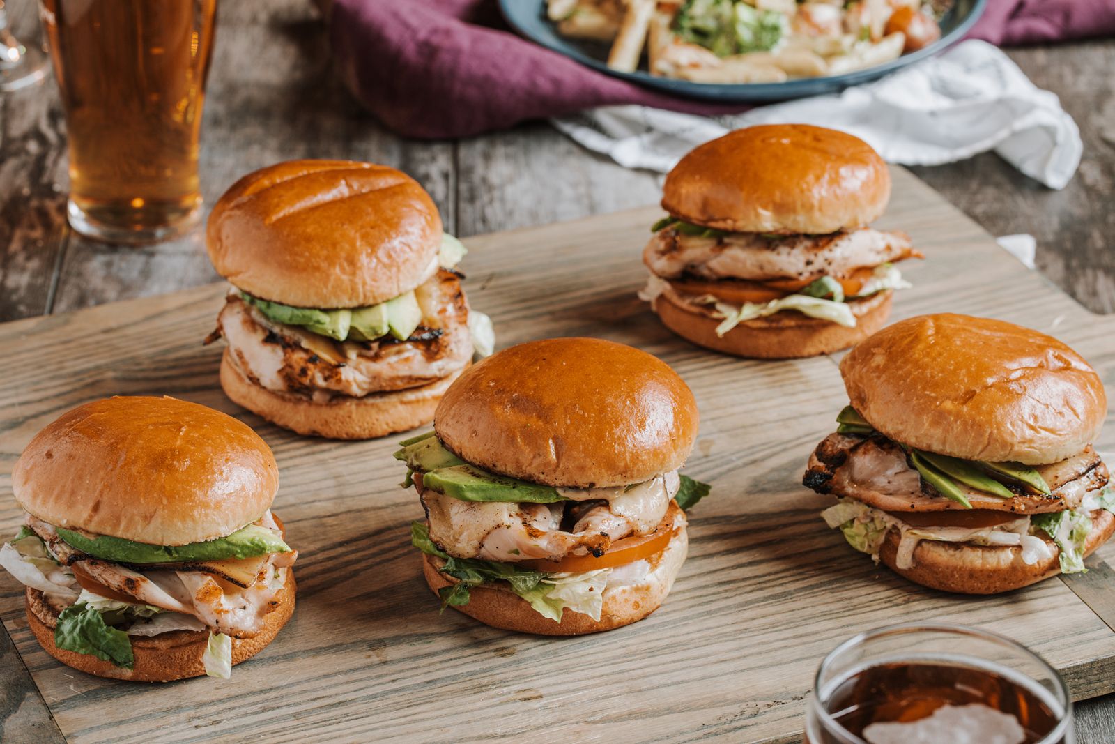 Rock Bottom Avocado Grilled Chicken Sandwiches Rock Bottom Launches New Group Catering and Party Pack Menu
