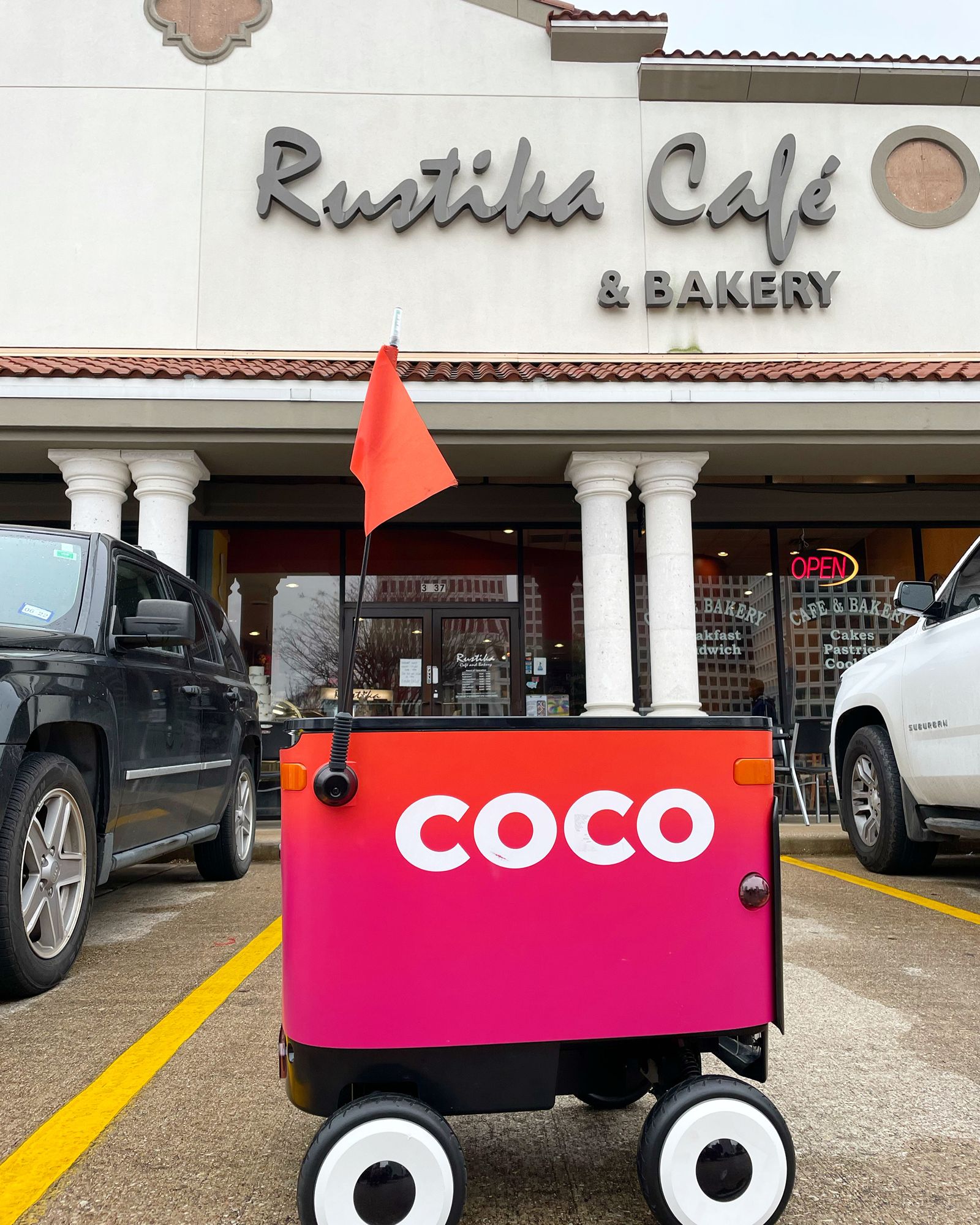 Rustika Café and Bakery Partners with Robot Delivery Service
