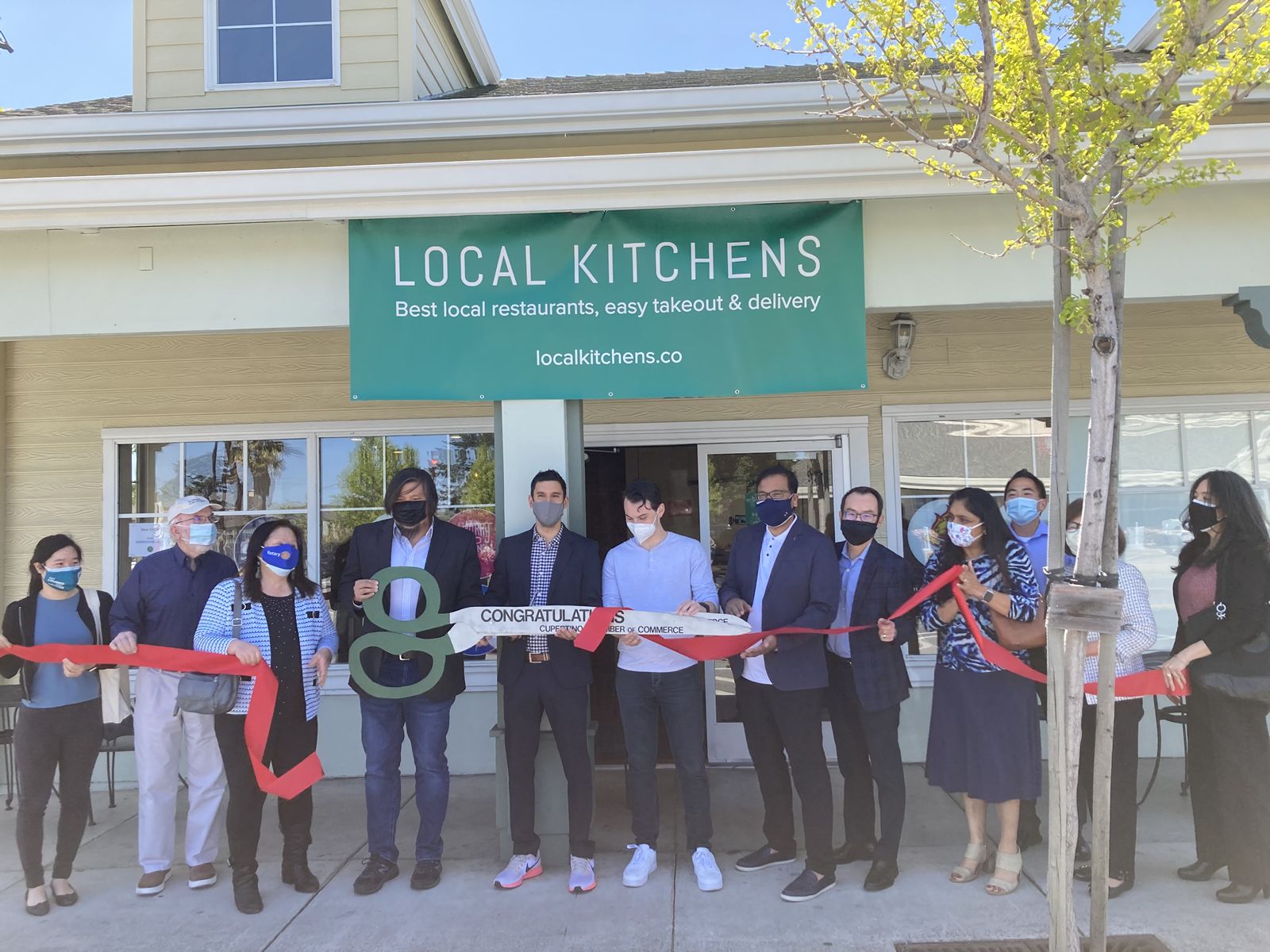 Local Kitchens' Cupertino site features a storefront and a dedicated takeout customer experience with staff, who have been meticulously trained by restaurant partners to prepare each meal on-site.