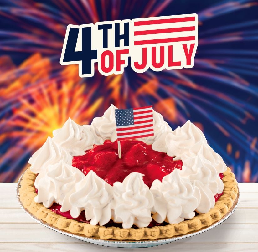 Shoney's Ignites Red and White Fireworks With its Lauded Dessert - Whole Strawberry Pies To-Go - On Monday, July 4, 2022 - Perfect for Picnics and Parties