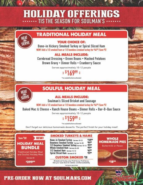 Soulman’s Bar-B-Que Helps Bring the Holidays Home for North Texans
