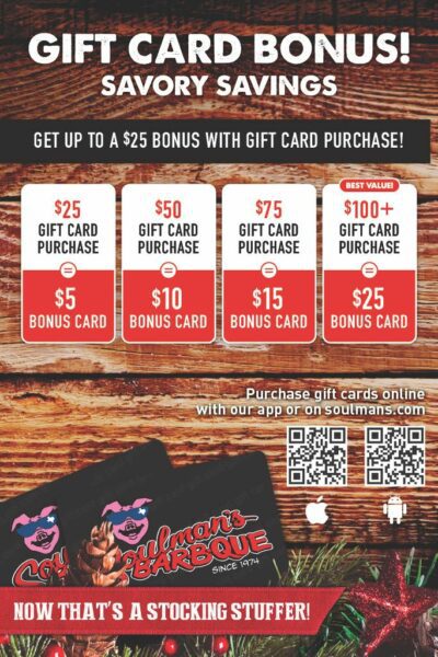 Soulman’s Bar-B-Que Helps Give the Gift of ‘Que this Holiday Season