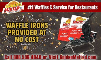 Start 2022 with Golden Malted Waffles – Waffle Irons Provided at No Cost