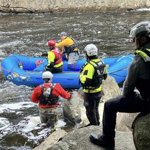 Police continue to search for missing man who fell into the ausable river - photo licensed by shore news network.