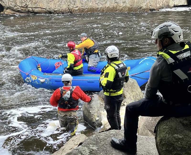 Police continue to search for missing man who fell into the AuSable River