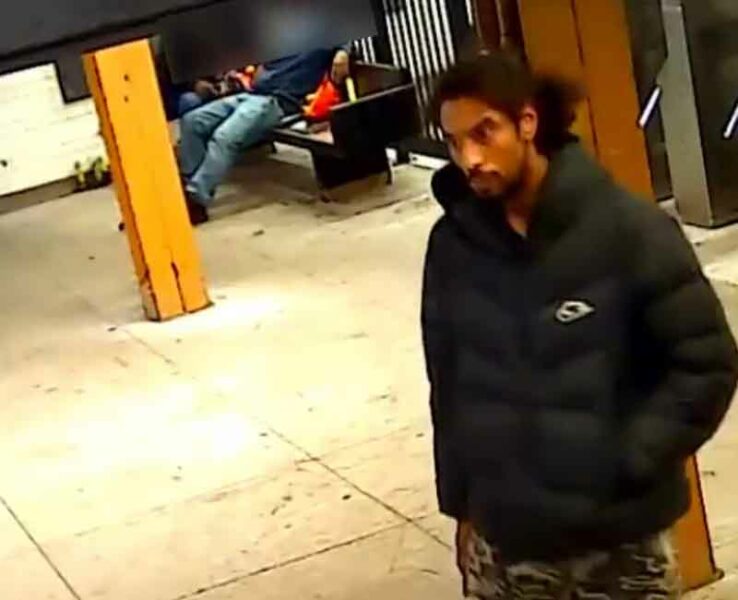 On 10/15/22 at approx. 11:50 AM, inside the E 149 St & Southern Blvd subway station, the suspect, unprovoked, pushed a 26-year-old male onto the train tracks as the "6" train was arriving.