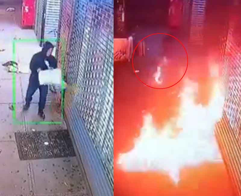 Arson and Explosion Detectives arrested Norbu, 49, for intentionally setting a fire.