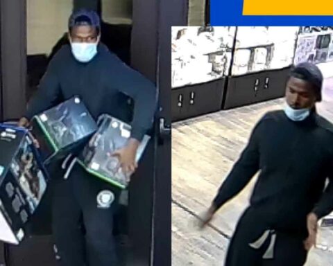 Robbery Unit detectives need help identifying a suspect who jumped over the sales counter of a business in the 2700 block of Stelzer Road and attacked an employee.