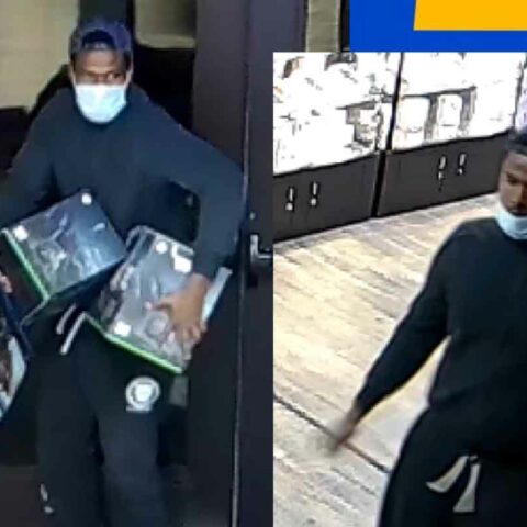 Robbery unit detectives need help identifying a suspect who jumped over the sales counter of a business in the 2700 block of stelzer road and attacked an employee.