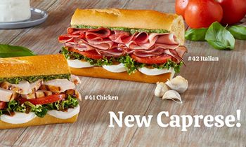 Togo’s Introduces New Caprese Sandwiches & Wraps for a Limited Time Only