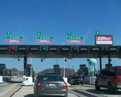 New Jersey Turnpike USA 10/20/2019 Toll Booth