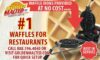 Waffle irons provided at no cost with golden malted – #1 restaurant waffles