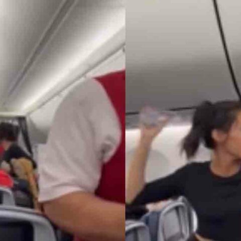 Woman goes off deep end on flight to nyc after being asked to put her dog in carrier - photo licensed by shore news network.