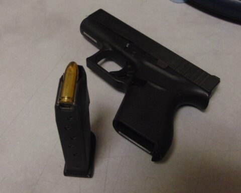 On November 22, 2022 at approximately10:45PM Oneida County Dispatch sent Utica Police Patrol units to the area of Oneida Square for an argument during which the caller, stated that a male had just threatened her with a handgun and then placed the handgun into a bookbag.