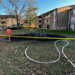 Fire at the playground in the 6200 block of Springhill Dr.