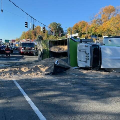 Ypd traffic alert - n/b central park ave at fort hill closed while first responders manage an overturned construction vehicle.