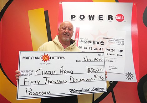 Charlie Ayoub is a Powerball fan who plays the game two to three times a week. His loyalty and persistence paid off on Nov. 5, when the Montgomery County resident won $50,000 with a $2 quick-pick ticket.