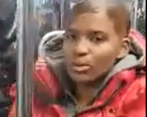 On 11/19 at 8 PM, onboard a shuttle train from Grand Central Station to Times Square, the suspects approached 2 people, demanded their seats & made anti-Asian remarks before punching one of the victims in the head.