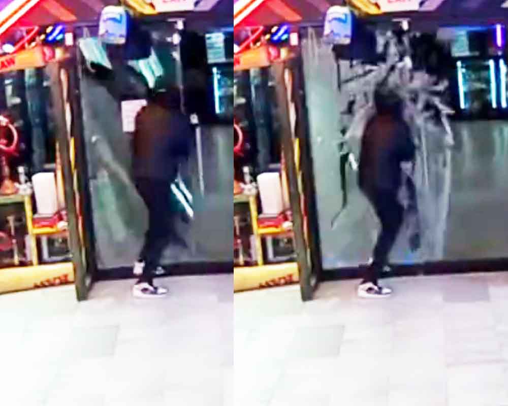 On 10/23 at 7:25 PM, inside 321 Broadway in Manhattan, the suspect entered the location, & demanded cash after stating he was a police officer & displaying a silver shield.