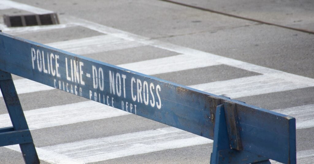 Chicago Police Dept - Crime scene barrier
